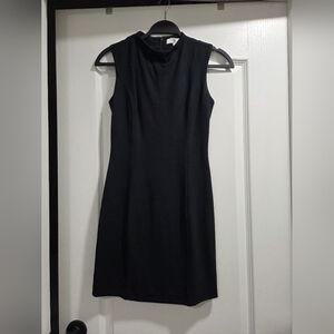 BANANA REPUBLIC - BLACK MOCK NECK DRESS - SIZE XXS - WORK / COCKTAIL